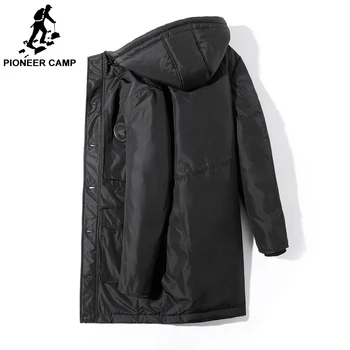 Pioneer Tábor teplé dlho nadol bunda mužov značky oblečenia winter classic belšie dole kabát mužskej najvyššej kvality multi vrecká AYR801434