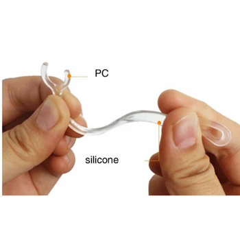 Bluetooth Slúchadlo transparentné silikónové Earhook Slučky Klip Headset Ucho Náhradné Slúchadlá Príslušenstvo 6 mm 7 mm 8 mm 10 mm