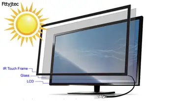 Fttyjtec 60 palec INFRAČERVENÉ dotykové obrazovky prekrytie 10 dotykové body multi Infračervené dotykové obrazovky rám pre LCD monitor