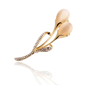 Móda Pearl Kvety Pevný Popruh Kúzlo Bezpečnosti Pin Brošňa Sveter Cardigan Klip Reťazca Brošne Šperky, Luxusné Doplnky 2021