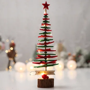 Nový Príchod 1Pcs Netkaných Vianočný Strom Dekorácie Vianočné Prívesok Vianočné Ozdoby Stôl Domov, Kancelárskych potrieb Deco