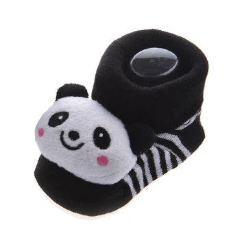 Panda - Neodolateľne Roztomilé Dieťa Chlapec Dievča 3D Bootie Ponožky Anti / Non Slip 0-12 mesiacov