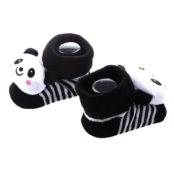 Panda - Neodolateľne Roztomilé Dieťa Chlapec Dievča 3D Bootie Ponožky Anti / Non Slip 0-12 mesiacov