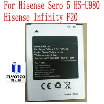 New Vysoká Kvalita 2500mAh LP38250C Batérie Pre Hisense Sero 5 HS-U980 Hisense Infinity F20 Mobilný Telefón