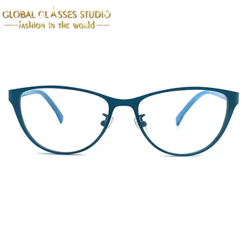 Móda Ženy, Modrej Farby, Kovové Okuliare Okuliare Optické Rám 512JG25004-C2