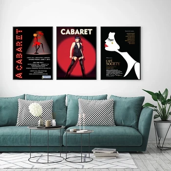 Kabaret Filmové Plátno Plagát Na Stenu Umelecké Plátno Na Maľovanie Nordic Plagáty A Tlačí Na Obývacia Izba Dekor