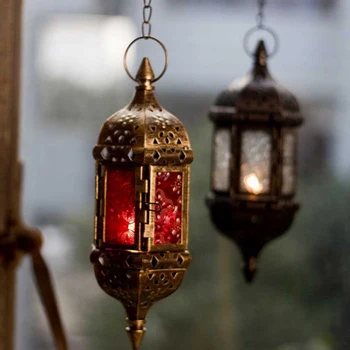 Nordic štýl retro tvorivé kovový svietnik železný svietnik garden visí vietor lampu romantický domov svadobné dekorácie