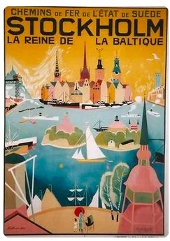 Nordic Severnom Švédsku, Škandinávii Tour Travel Retro Vintage Poster Plátno na Maľovanie DIY Stenu, Papierové Plagáty Domova Darček