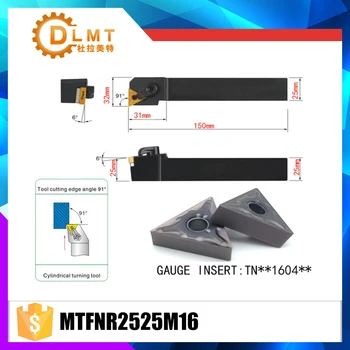 MTFNR2525M16 91 Stupňov Vonkajších Otočením Držiaka Nástroja Pre TNMG160404 TNMG160408 Používa na CNC Sústruh Stroj