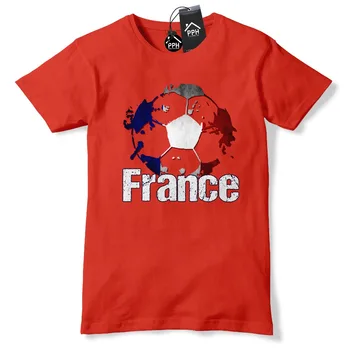 2019 Letné Hot Predaj Francúzsko Futbalista Tričko Francais T SHIRT Mens Tshirt top chlapci eur Čaj
