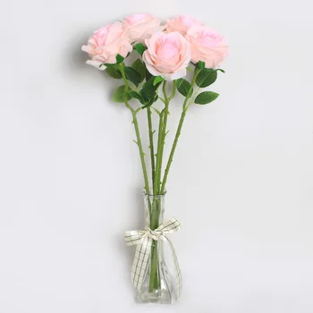 50 1pcs Umelé Ruže Hodváb Umelé Kvety, Kytice Lacné Falošné Kvety pre Domáce Svadobné Dekorácie vnútorné