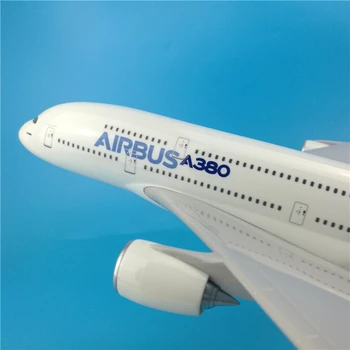 45 cm Airbus A380 prototyp lietadla, lietadlo model prototyp airlines A380 diecast rozsahu lietadlo model letectva hračky pre dospelých