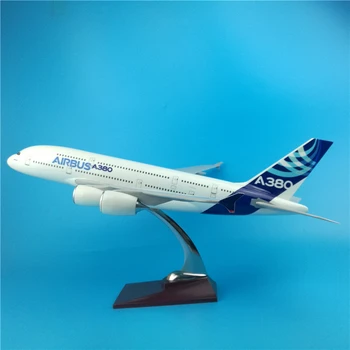 45 cm Airbus A380 prototyp lietadla, lietadlo model prototyp airlines A380 diecast rozsahu lietadlo model letectva hračky pre dospelých