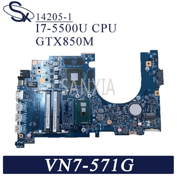 KEFU 14205-1 Notebook základná doska pre Acer Aspire VN7-571G pôvodnej doske I7-5500U GTX850M