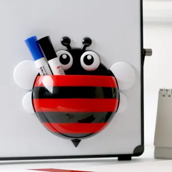 Roztomilý Bee Chladnička Magnet Magnetické pamäťové Box Tabuľa Pero Organizátor Ušetriť Miesto 24BB
