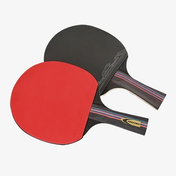 Crossway Stolný Tenis Raketa S Gumovou Pingpong Pádlo +Gule Krátke Rukoväť Stolný Tenis Raketa Dlhá Rukoväť Urážlivé