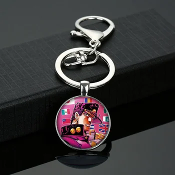 Anime radu jojo je Bizarné Dobrodružstvo Keychain Šperky Keyring Anime Odznaky Keychain Taška Tlačidlo Prívesky