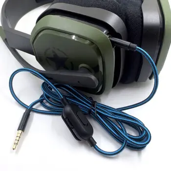 Prenosné Slúchadlá Kábel Audio Kábel Linka pre Logitech Astro A10 A40 A30 X7JC