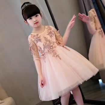 Dievčatá narodeniny večer princezná detské letné kostýmy sprievod party šaty