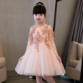 Dievčatá narodeniny večer princezná detské letné kostýmy sprievod party šaty