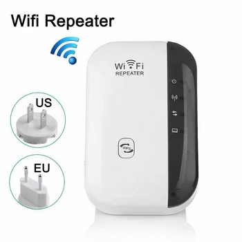 Wifi Opakovač Signálu Zosilňovača Repeater Bezdrôtový Smerovač Range Extender 300Mbps Zosilňovač WiFi Boostery EÚ a USA, UK, Zapojte