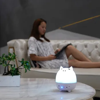 Nočné Svetlo Hviezdy Projektor Diaľkové Ovládanie Časovač Bluetooth Hudby Reproduktor Otočiť LED Lampa Farebné Star Deti Baby Darček
