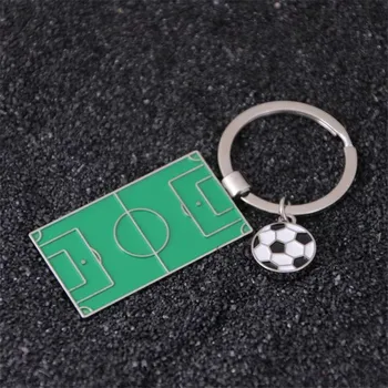 Kreatívne klasické futbalové ihrisko keychain Mužov, šport voľný čas auta krúžok na kľúče Key prívesok Futbal prívesok na Taška prívesok príslušenstvo