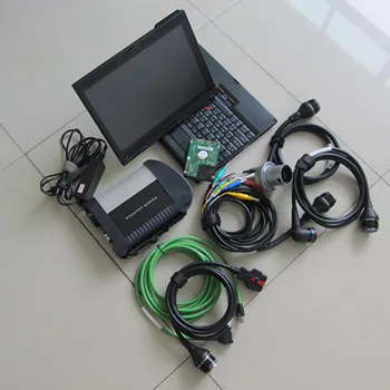 2020 MB star SD Pripojenie C4 diagnostický nástroj pre benz C4 s Dotykovým displejom Notebooku X200t & HDD 2020.3 v s WIFI