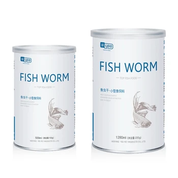 1 Môže 1280ml/500 ml Akvarijné Ryby krmivo pre Tropické Ryby Guppy Zdravie Kŕmenie Prírodné Vysokým obsahom Bielkovín, Rybárskych Návnad