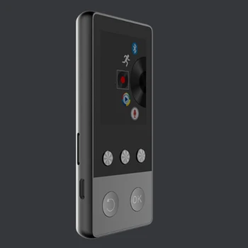 A5 PLUS, Bluetooth, Mp3 Prehrávač, Mp4 prehrávač Walkman Študent Môže Vložiť Kartu Ultra-Tenký MP3-Black