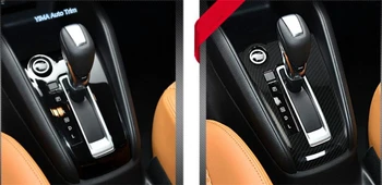 Lapetus Auto Styling Gear Box Shift Radenia Panel Rám, Kryt Výbava Vhodné Na Nissan Kopy 2016 - 2021 Uhlíkových Vlákien Vzhľad / Matný