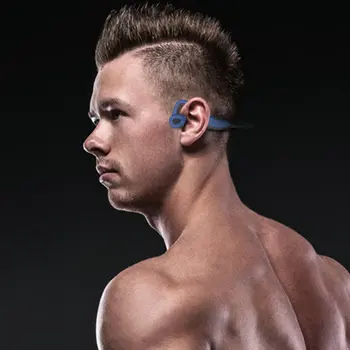 Nové K7 kostné vedenie plávanie headset vodotesný MP3 prehrávač IPX68 ponorné headset