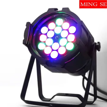 6units 18x3w Aluminu LED Fáze svetlo RGB Par projektor S DMX512 Master Slave Laser DJ Vybavenie, luzes para festa 110V-240V