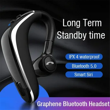 Rýchle Nabitie In-ear Bluetooth Slúchadlo Business Jazdy Bezdrôtový Headset Športové Potu 5.0 Slúchadlá Dlhý Pohotovostný Telefón