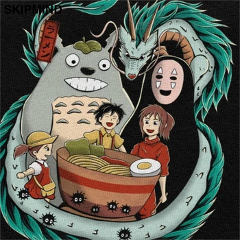 Môj Sused Totoro T Shirt Mužov Bavlna Grafické T-shirt Krátkym Rukávom Štúdio Ghibli Odvážneho Preč Hayao Miyazaki Anime Tee Top Darček