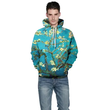 2019 módne hip hop mužov/žien pulóvre 3D digitálna tlač harajuku broskyňa s kapucňou dlhý rukáv voľné polyester hoodies