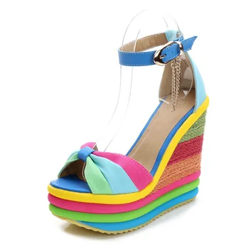Nové Klin Letné Sandále Nové Super Vysokým Podpätkom Ryby Úst Malej Veľkosti Zapatos De Mujer Dámske Topánky Luxusné Topánky Ženy Dizajnérov