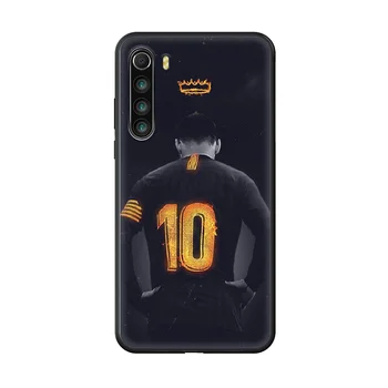 Futbal Číslo 10 Messi Telefón puzdro Pre xiao Redmi poznámka 4 5 6 7 8 T X Plus Pro black Etui módne späť silikónové krytie
