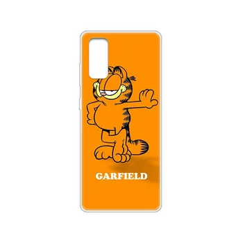 Naughty Garfield shell Transparentné Telefón Prípade cover obal Pre SamSung Galaxy S 7 8 9 10 11 20 20e 50 51 70 71 Plus Okraj Ultra