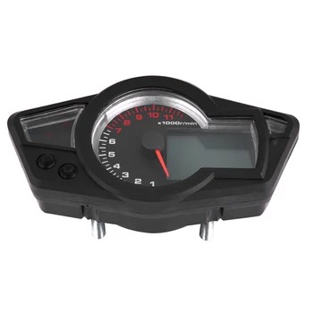 Univerzálne Motocyklové Digitálny LCD počítadlo kilometrov Rýchlomer Tachometra 15000RPM s Snímač Rýchlosti