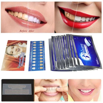 Ústna Hygiena a starostlivosť o chrup 14 kusov elastické lepidlo na bielenie zubov