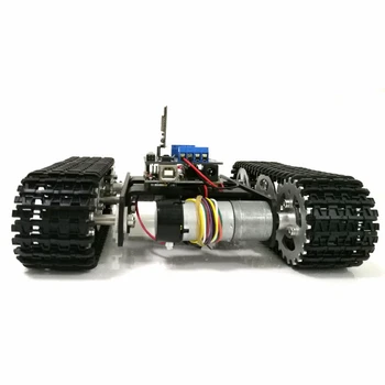 WIFI Ovládanie Mini T100 Crawler Cisternové Vozidlo Šasi Inteligentný Robot Auto Súťaže pre Arduino UNO Motorové Jednotky