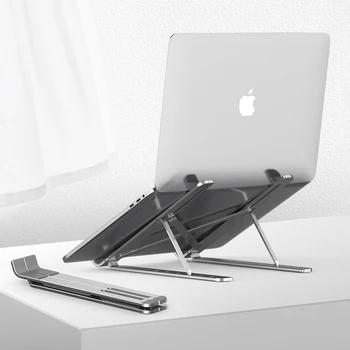 Úrad Notebook Držiteľ MacBook Pro Hliníkovej Zliatiny Notebook Notebook Stojan, Skladací Prenosný Držiak Držiak PC Za Notebook
