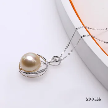 JYX Nové Elegantné Lesklé 14 KARÁTOVÉ Zlaté Prívesok z 14 mm South Sea Pearl náhrdelník s zirkón Vianočný Darček