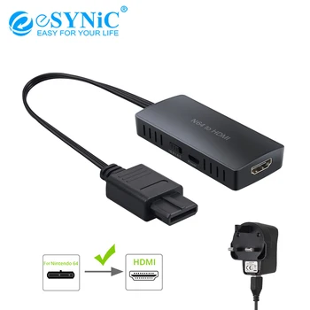 ESYNiC Pre N64-HDMI Prevodník Adaptér Plug And Play HD Link Kábel Pre N64 /GameCube/SNES Na HDMI Podpora 1080P/720P
