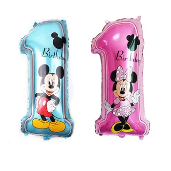 Mickey Minnie Mouse Tému Disney Strany Balóny Detí, Narodeniny, Party Dekorácie Dodávky Karikatúra Roztomilý Hliníkové Fóliové Balóniky