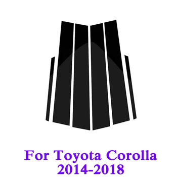 Auto Styling Pre Toyota Corolla-2018 Auto Okno Orezania Nálepky Strednom Stĺpci Samolepky, Dekorácie PVC Auto Styling Príslušenstvo