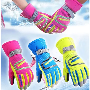 Zimné rodič-dieťa, lyžiarske rukavice, dievčatá, deti, dospelých nepremokavé teplé rukavice snehu deti vetru lyžiarske, snowboard rukavice