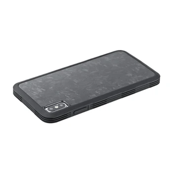 Kované puzdro pre iPhone XS XS MAX XR Prípade s Plnou ochranný Kryt Kované Uhlíkových Vlákien Prípade Skutočného Späť Prípade Luxusné Kryt