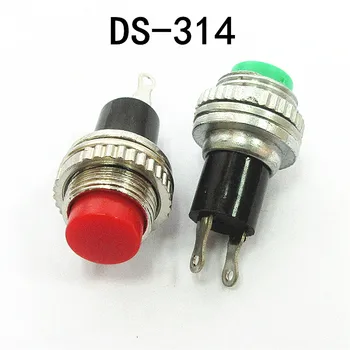 10pcs/10 mm veľa malých zatlačte tlačidlo, spínač DS-316 DS-314 lockless self-reset zvonček horn prepnúť tlačidlo prepnúť